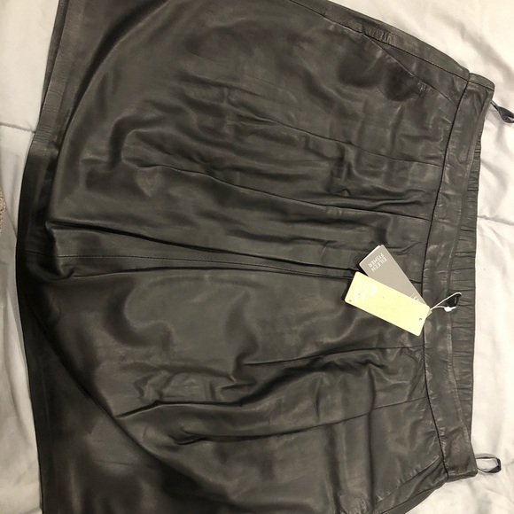 NEVER WORN Fisher Project Leather Skirt - Picture 1 of 5